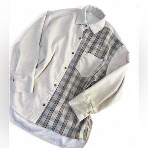 HOHX beige and Plaid Jacket